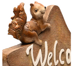 COUNTRY LIVING 2 SQUIRRELS "WELCOME" ORNAMENT - Flemings Department Store