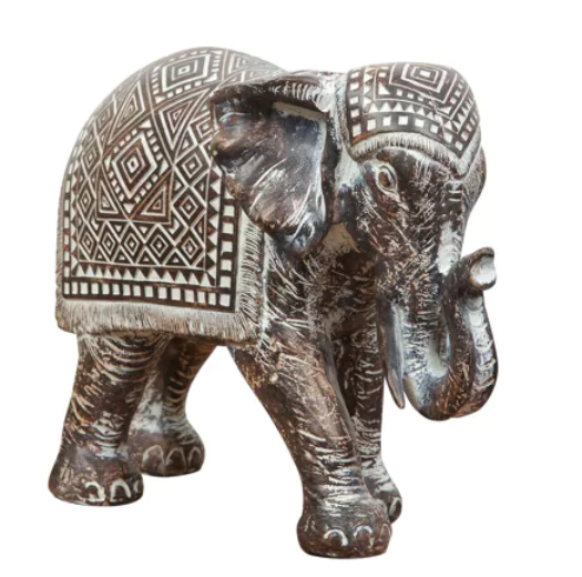 AZTEC PATTERNED ELEPHANT FIGURINE - Flemings Department Store