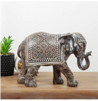 AZTEC PATTERNED ELEPHANT FIGURINE - Flemings Department Store