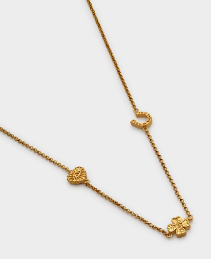 Lucky Charm Waterproof Gold Necklace - image 1