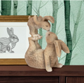 HATTY & HARRY KISSING HARES, 15CM - Flemings Department Store