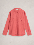 White Stuff Sophie Organic Cotton Shirt | Mid Pink