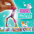 Sticki Rolls Anna & Erin BFF Bracelet Sticker Jewellery Set – 160 Stickers & Charms