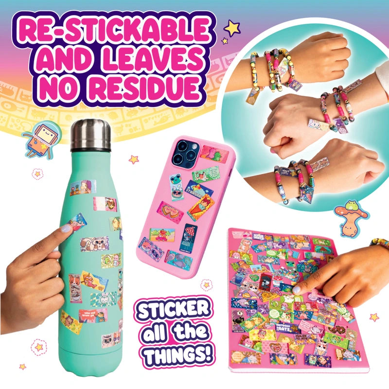 Sticki Rolls Anna & Erin BFF Bracelet Sticker Jewellery Set – 160 Stickers & Charms
