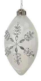 Decorative Christmas ornament with floral pattern on a white background