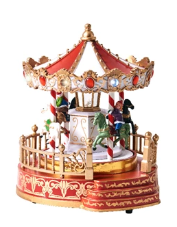 Lumineo LED Carousel Scene – Flashing Winter Carnival Display