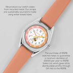 Tikkers x RSPB Hedgehog Coral Strap - Flemings Department Store