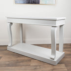 Scroll Console Table – Ivory Finish (130 cm) | Elegant Hallway & Living Room Table Ireland