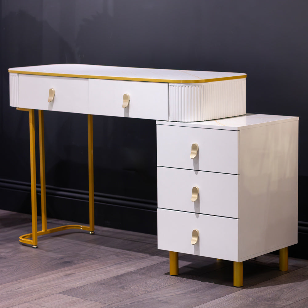 Nadia Dressing-Table Set – White Finish, Vanity Table for Irish Bedrooms
