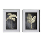 Framed print indica palm 60 x 80cm 2 asst - Flemings Department Store
