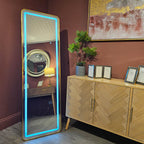 Gold LED Cheval Mirror – 160x50cm | Elegant Irish Style