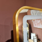 Gold LED Cheval Mirror – 160x50cm | Elegant Irish Style