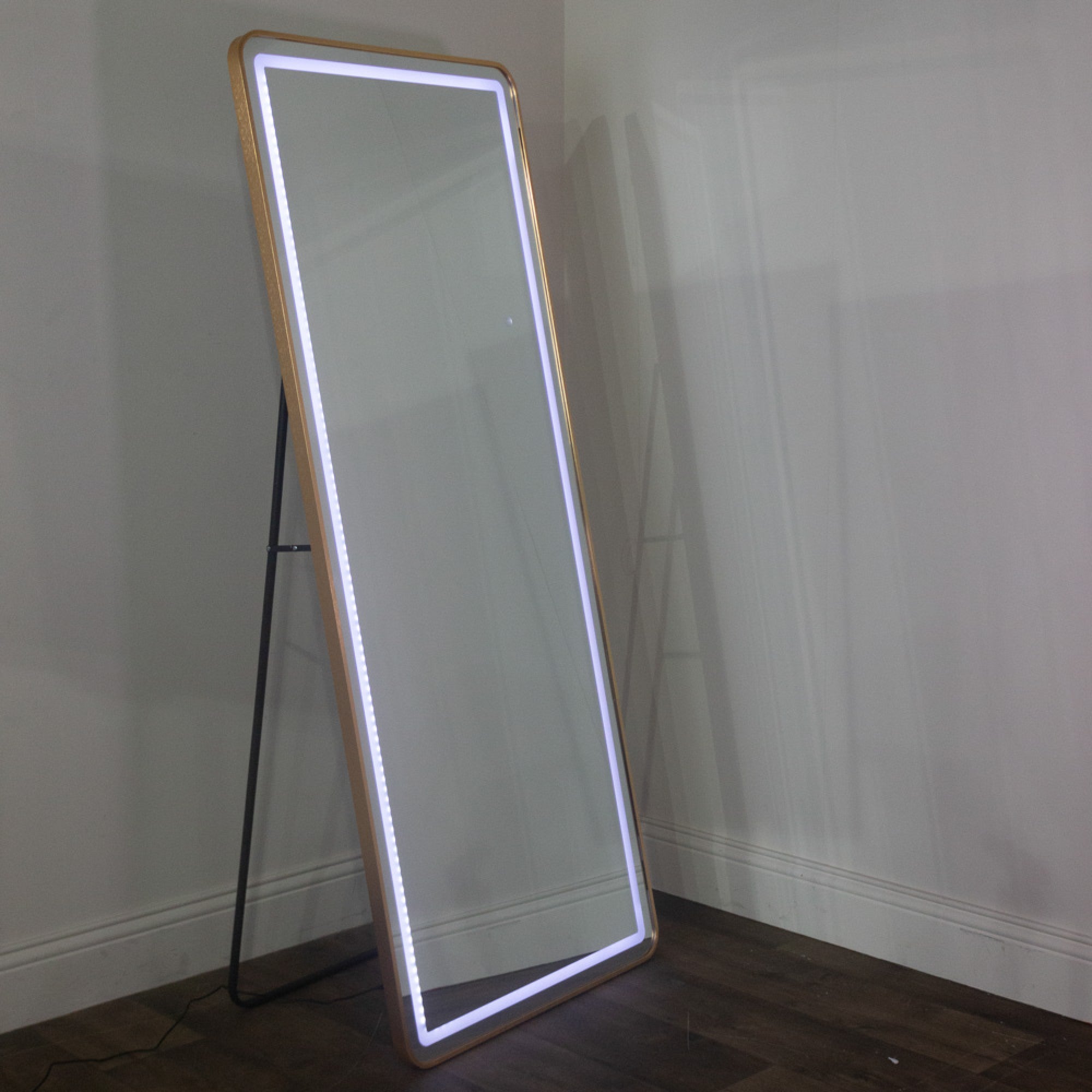 Gold LED Cheval Mirror 170x70cm | Luxe Irish Elegance