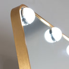 Gold LED Bulb Cheval Mirror 170x70cm | Statement Piece