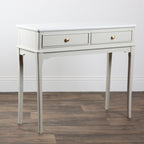 Monroe 2 Drawer Console Table marble  side view