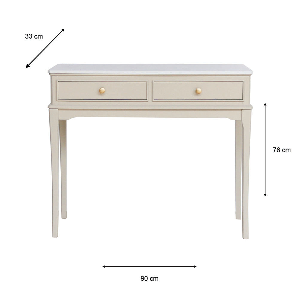 Monroe 2 Drawer Console Table dimensions
