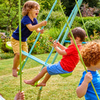 Triple Swing Set with Glider | Metal Frame, 4 Kids (3+)