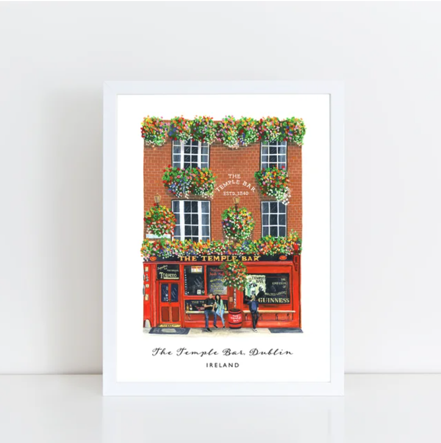 Temple Bar Pub Dublin Print – Archival Ireland Wall Art