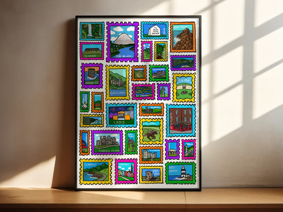 Turas Bóthair Print – 32 County Irish Road Trip Art