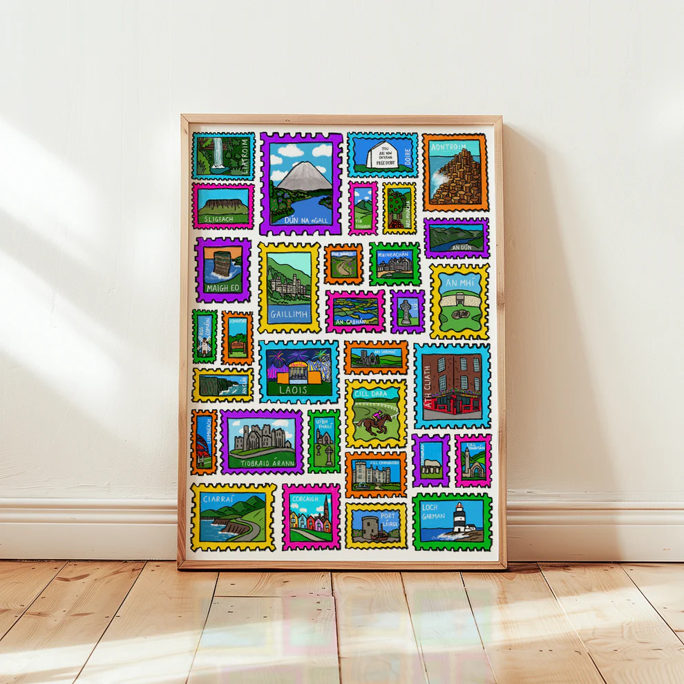 Turas Bóthair Print – 32 County Irish Road Trip Art