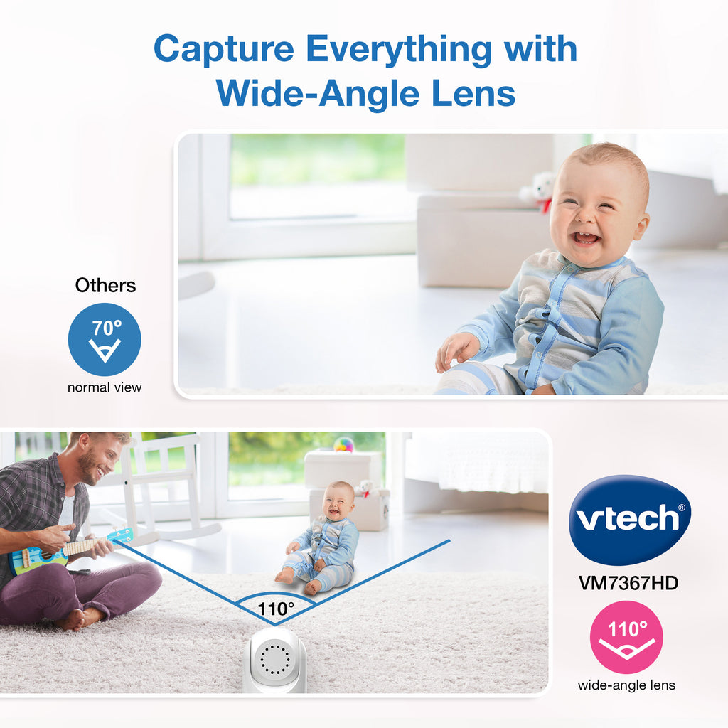 VTech VM7367HD 7" HD Video Baby Monitor