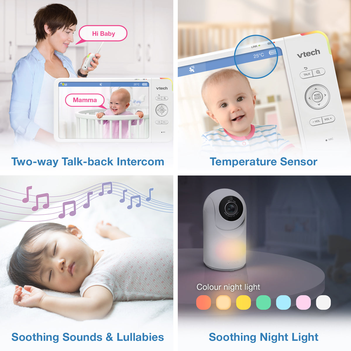 VTech VM7367HD 7" HD Video Baby Monitor