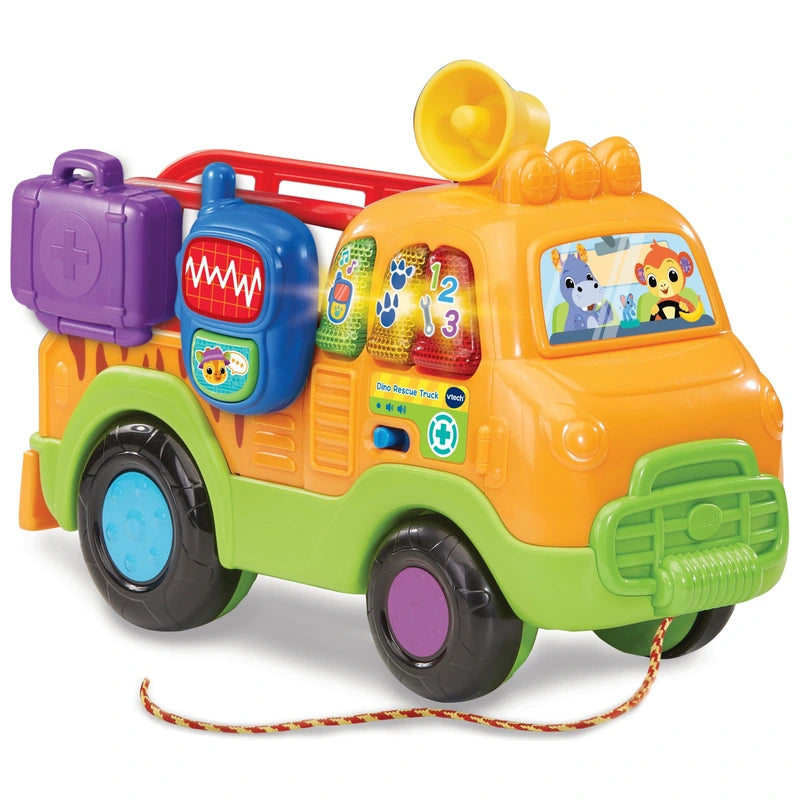 VTech Dino Rescue Truck – Lights, Sounds & Plush T-Rex