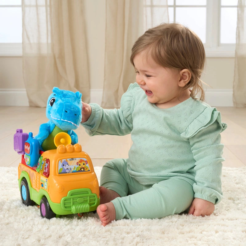 VTech Dino Rescue Truck – Lights, Sounds & Plush T-Rex