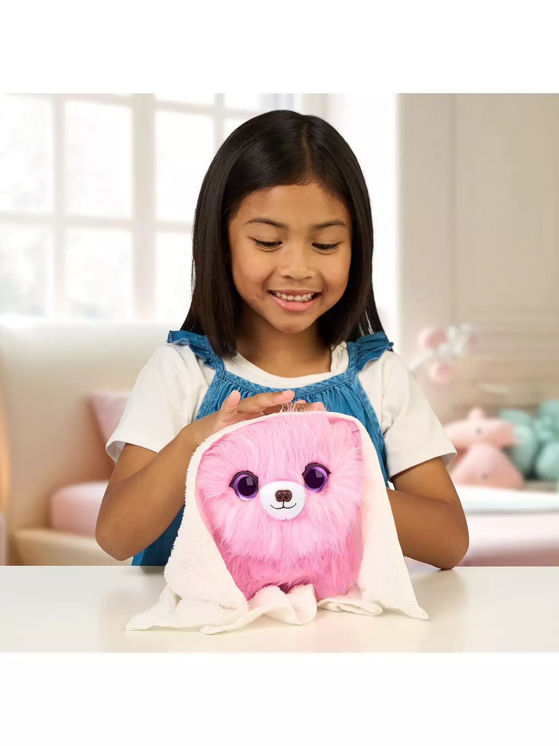 Scruff-A-Luvs Pet – Pink | Mystery Rescue Plush with Collar, Comb & Carrier