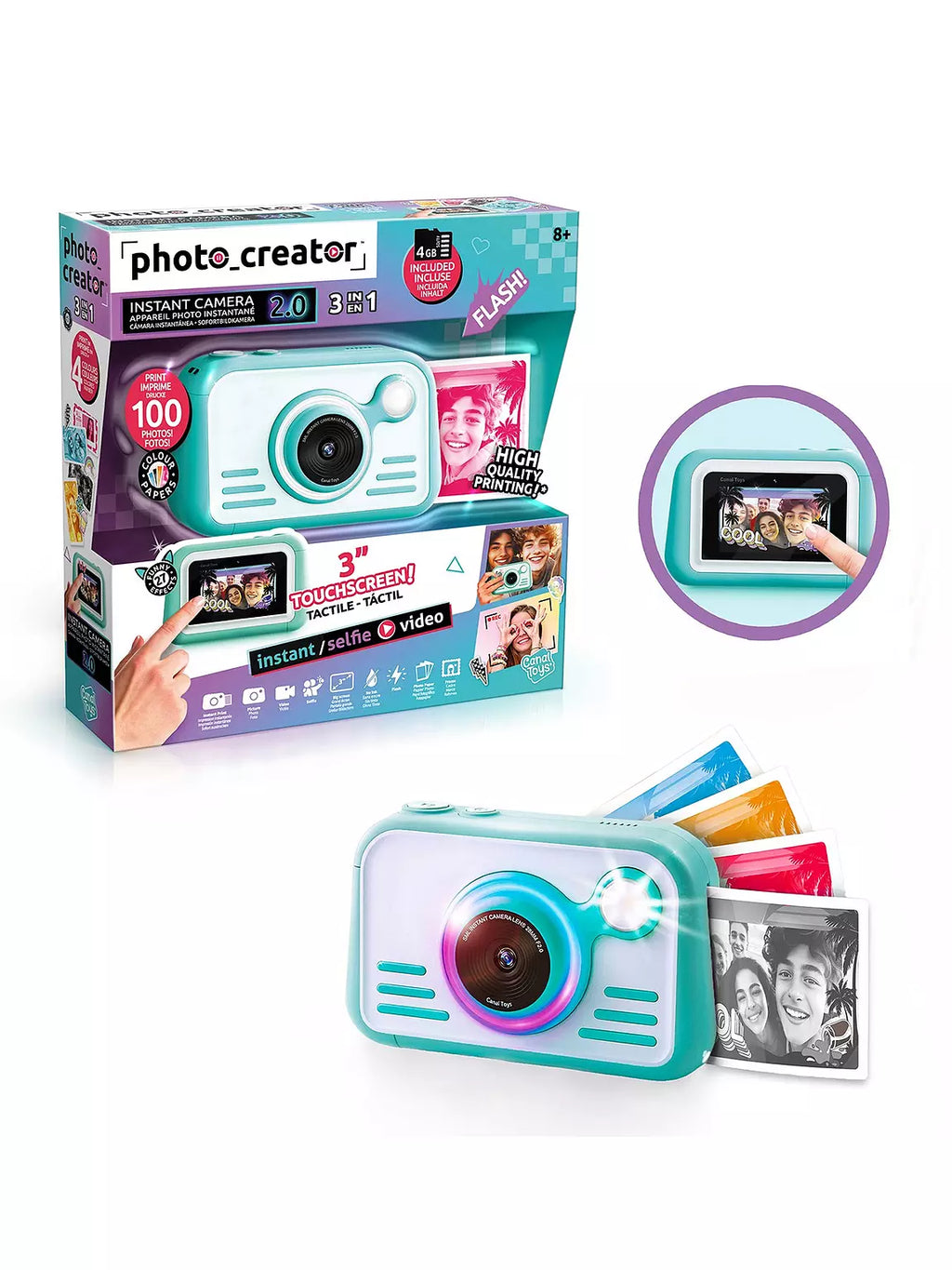 Photo Creator Camera 2.0 – 48MP, Instant Prints + HD Video