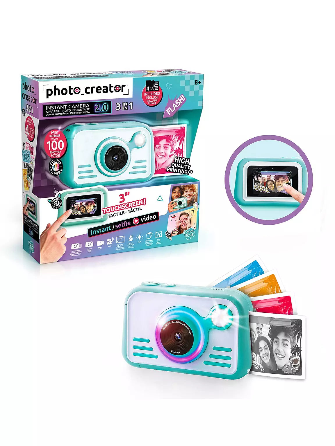 Photo Creator Camera 2.0 – 48MP, Instant Prints + HD Video
