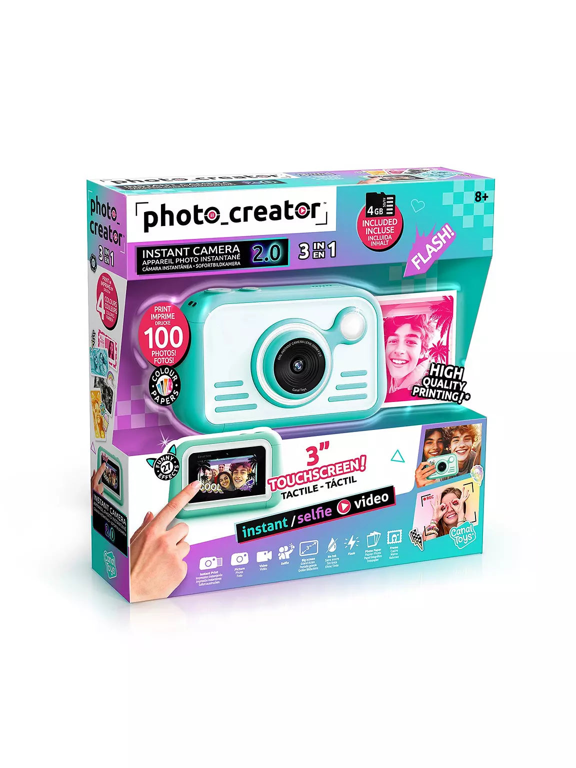 Photo Creator Camera 2.0 – 48MP, Instant Prints + HD Video
