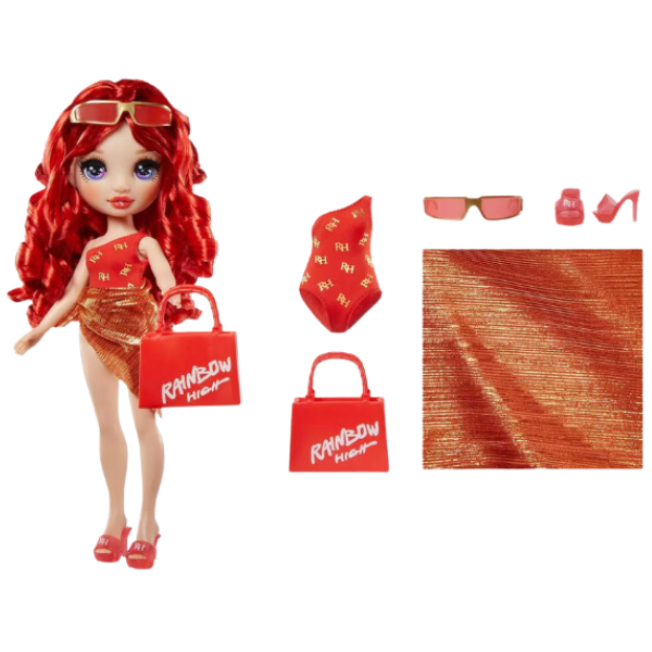 Rainbow High Swim & Style Ruby Doll – Red Fashion Doll