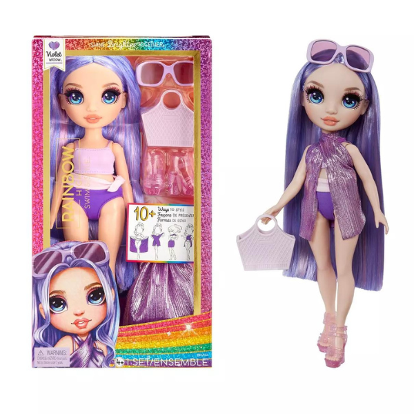 Rainbow High Swim & Style Violet Doll – Purple Fashion Doll
