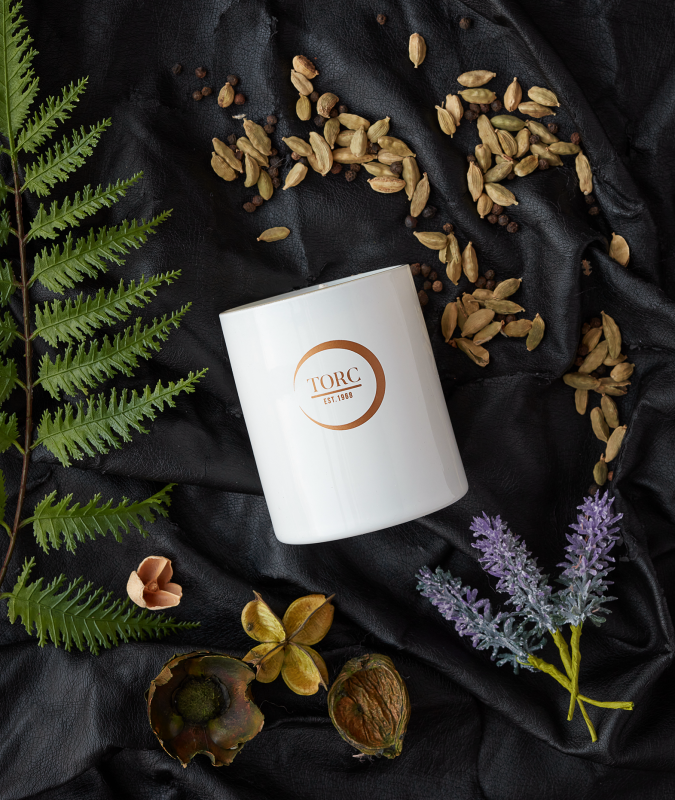 TORC Wild Bergamot & Leather Scented Candle