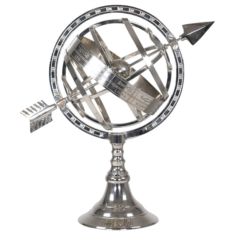 CHROME GLOBE 24x13x26cm - Flemings Department Store