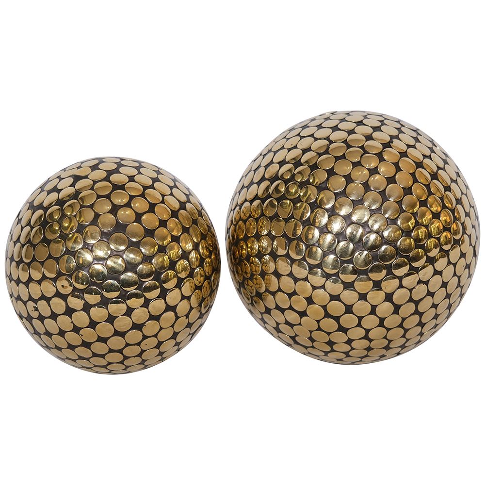 4 INCH GOLD BALL 10x10cm - Flemings Department Store