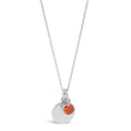 Absolute Birthstone Pendant Necklace – Sterling Silver (Month Variants)