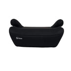 Asalvo CoreFix Booster Seat in Black car seat with 'i-Size' logo on a white background