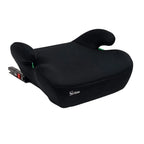 Asalvo CoreFix Booster Seat in Black car seat with a visible brand logo on a white background