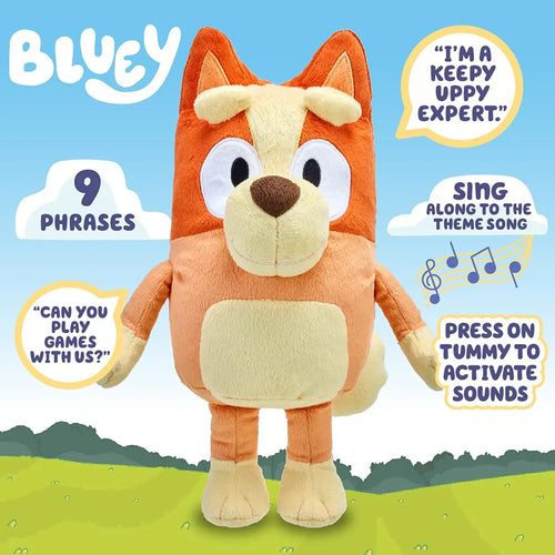 Bluey Talking Bingo Plush – 30cm Soft Toy with 9 Phrases