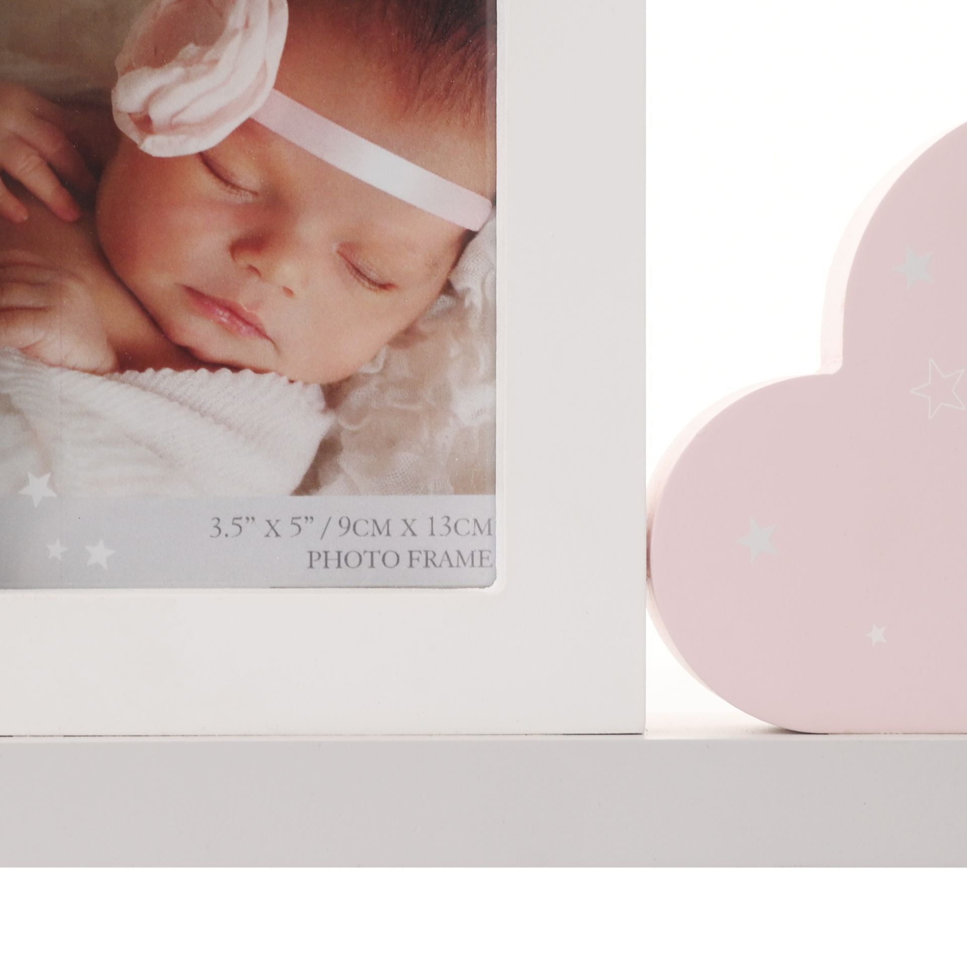 BAMBINO MANTEL PLAQUE FRAME "DREAM BIG LITTLE LADY" 37CM
