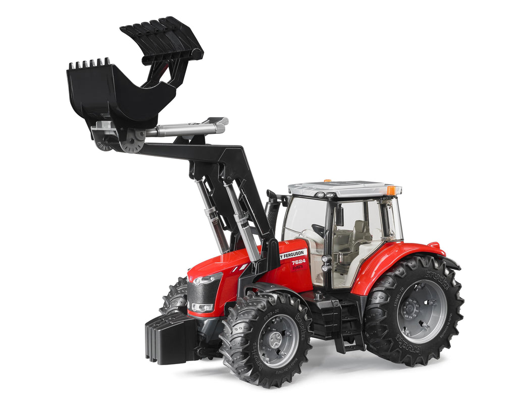 BRUDER 03047 MASSEY FERGUSON 7600 TRACTOR WITH FRONTLOADER