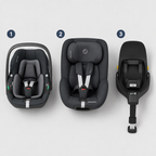 Maxi-Cosi Pearl 360 Pro & Pebble 360 Pro Bundle | i-Size Car Seats + FamilyFix 360 Pro Base