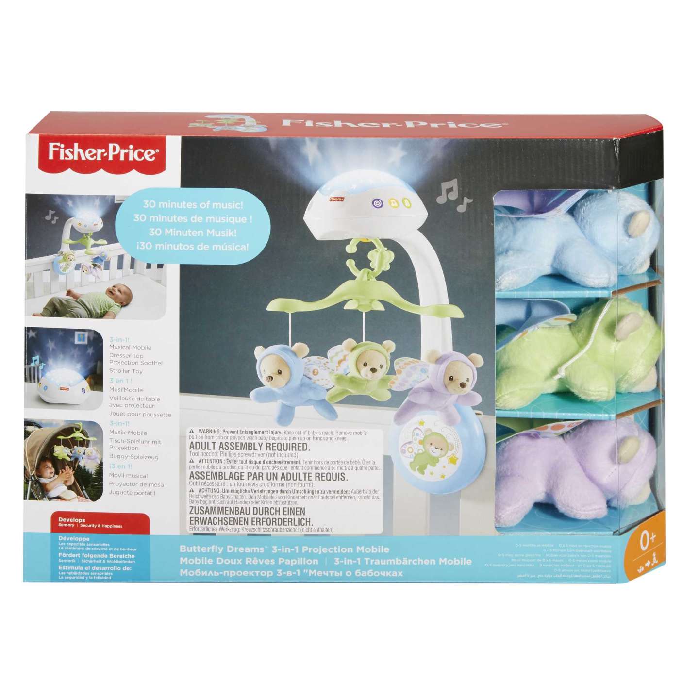 Butterfly Dreams 3-in-1 Projection Mobile