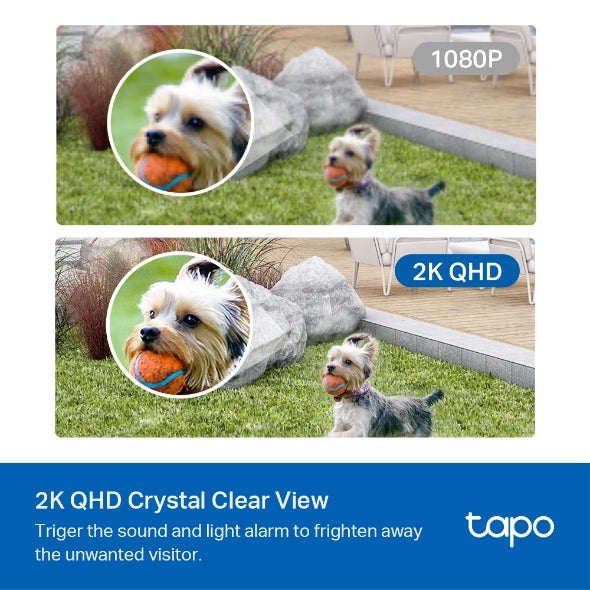 Tapo C420S2 Wire-Free 2K Security Cameras – 2-Pack, Night Vision, AI