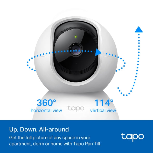 Tapo C200 Pan/Tilt Wi-Fi Camera – 1080p, Motion Alerts, Night Vision
