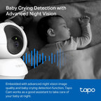 Tapo C200P2 Pan/Tilt Wi-Fi Camera – 1080p, Alarms, Motion Alerts
