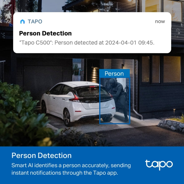 Tapo C500 Outdoor Security Camera – 1080p, 360°, AI, Night Vision
