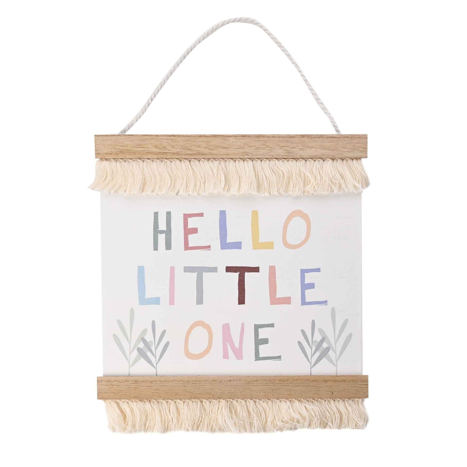 PETIT CHERI HANGING PENDANT "HELLO LITTLE ONE" 23CM